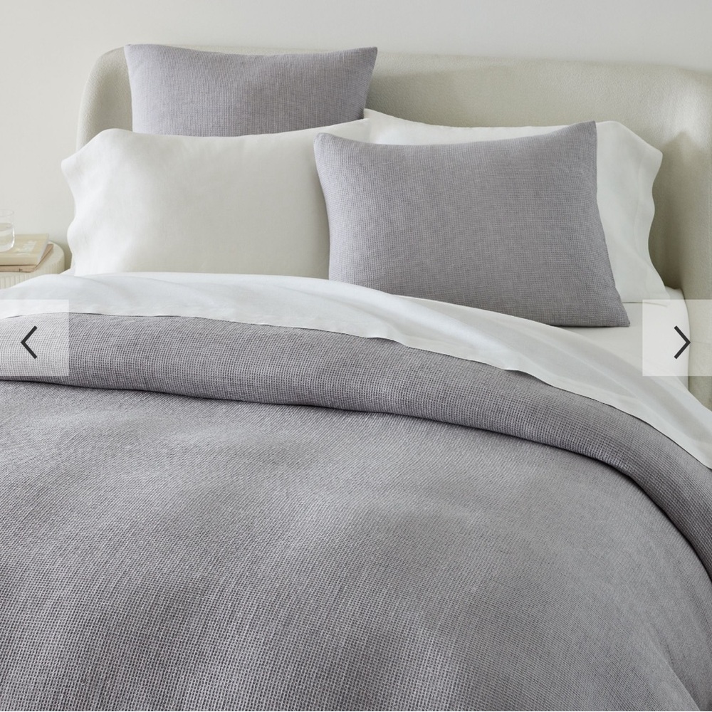 European Flax Linen Mini Waffle Shams